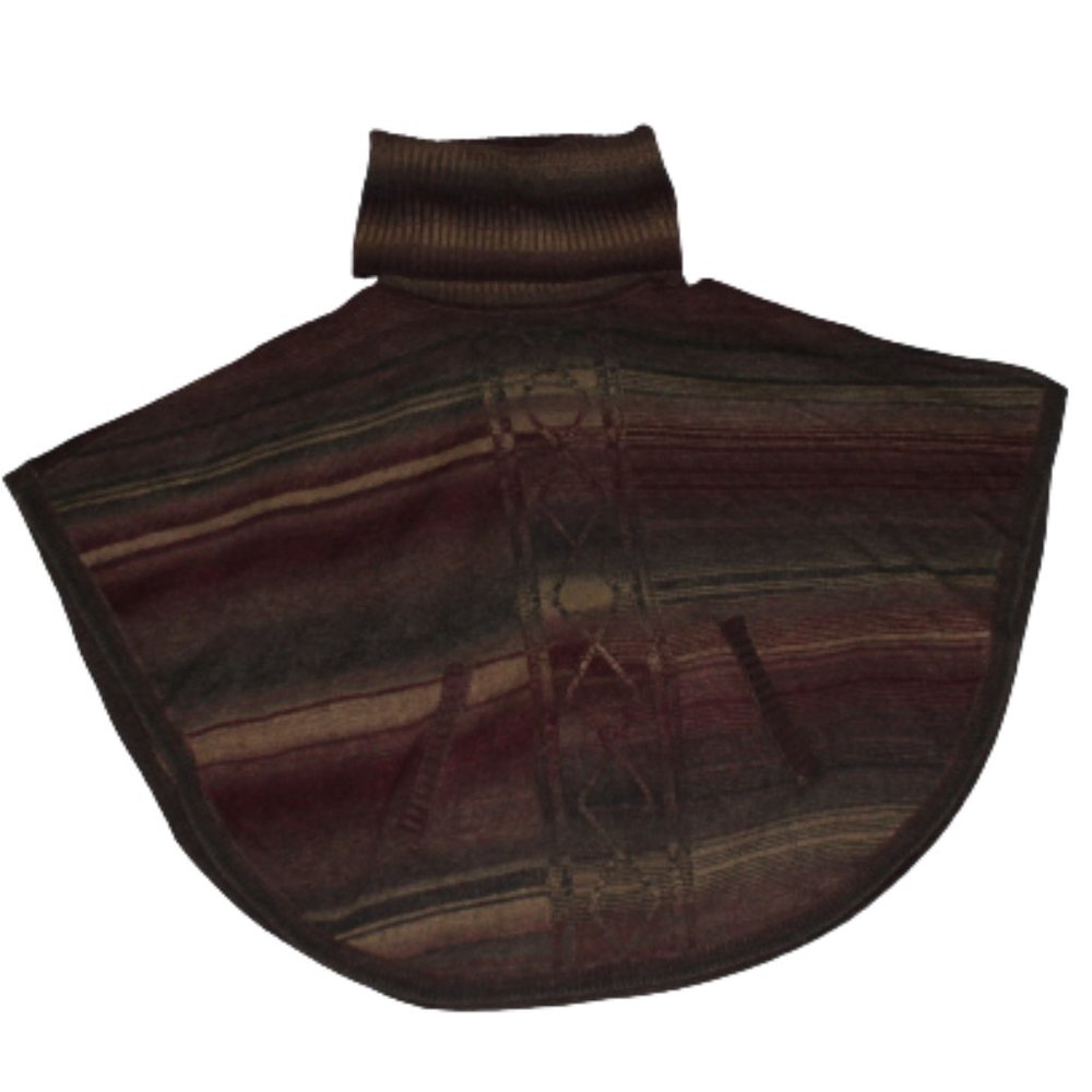 Fashion Concept Scowl Neck Poncho Size S/M